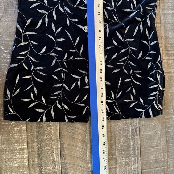 JBS Black Silver Velour Blazer Steampunk Edwardian Deco Glam Wedding Guest Small - Picture 9 of 9